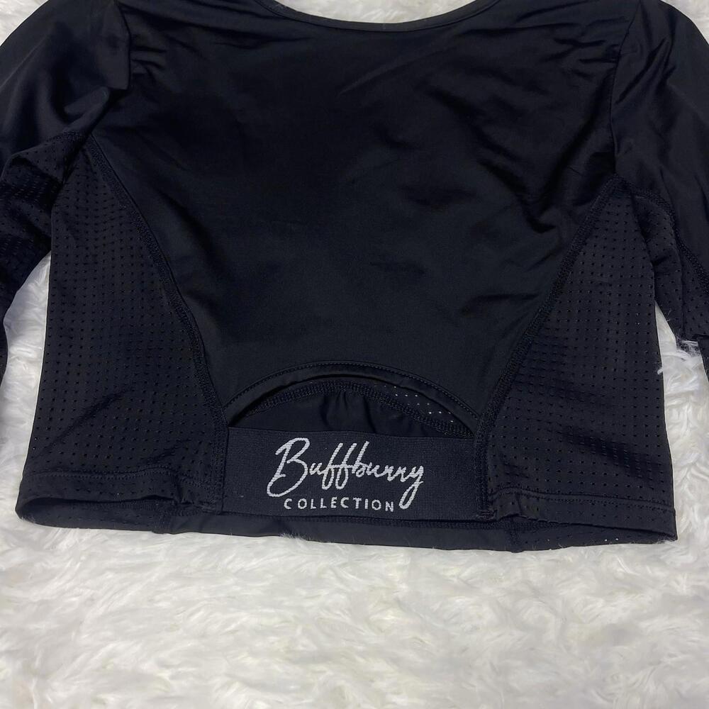 Buff Bunny Black Long Sleeve Crop Top Size S - Picture 6 of 6